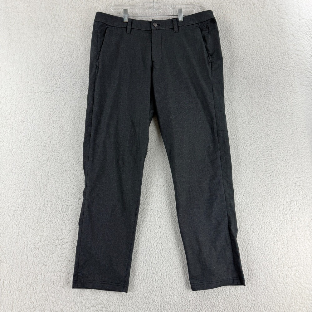 Lululemon ABC Classic Fit Pant Mens Size 34 Gray Casual Straight Leg Career Work